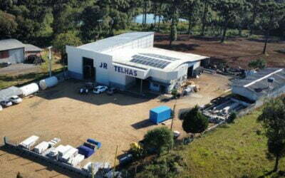Projeto de painéis solares para JR Telhas em São Mateus do Sul – PR