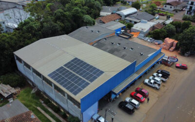 Projeto de painéis solares para Clagil Mat. De Construção e Agropecuária em Bituruna – PR